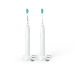 Sonicare S3100 HX3675/13 elektromos fogkefe, dupla csomag, fehér + fehér 
