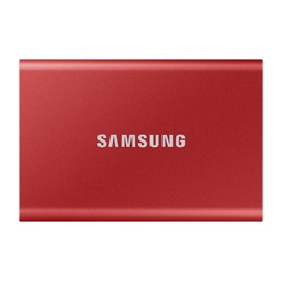 T7 external USB 3.2 1TB SSD, piros