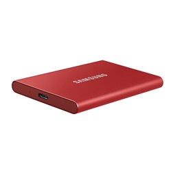 T7 external USB 3.2 500GB SSD, piros