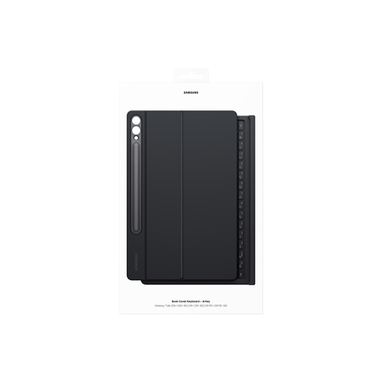 Tab S10+/S9+/S9 FE+ Book Cover Keyboard, Black
