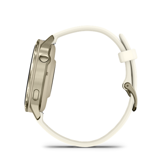 Venu 4 - 41 mm, Lunar Gold, csontszínű szilikon szíjjal