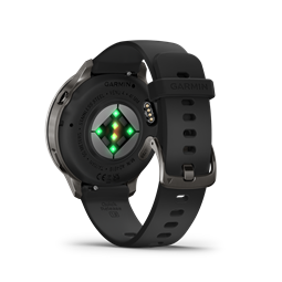 Venu 4 - 41 mm, sötétszürke, fekete szilikon szíjjal