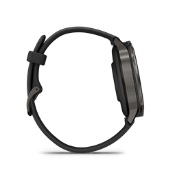 Venu 4 - 41 mm, sötétszürke, fekete szilikon szíjjal
