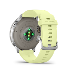 Venu 4 - 45 mm, ezüst, citromsárga szilikon szíjjal