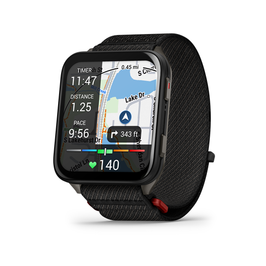 Venu X1 fekete titánium, fekete comfortfit nylon szíjjal