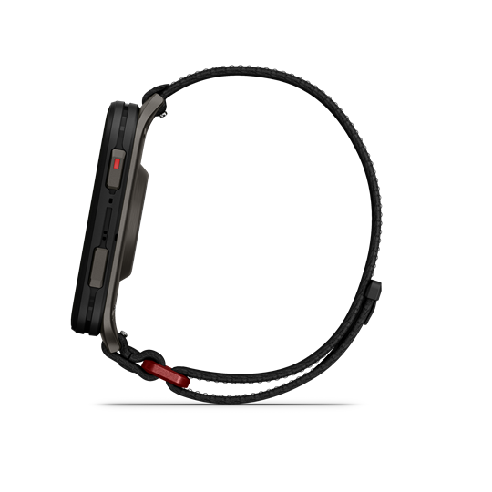 Venu X1 fekete titánium, fekete comfortfit nylon szíjjal