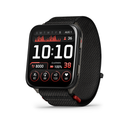 Venu X1 fekete titánium, fekete comfortfit nylon szíjjal