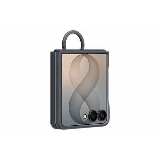 Z Flip8 Silicone Ring Magnet Case, Graphite