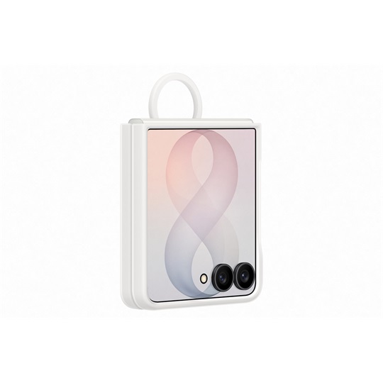 Z Flip8 Silicone Ring Magnet Case, Latte