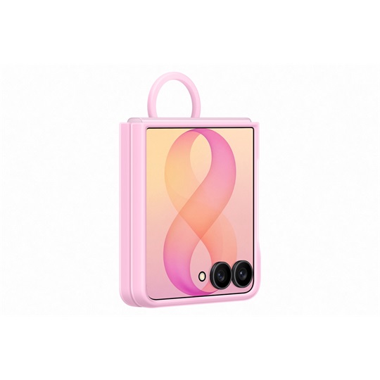 Z Flip8 Silicone Ring Magnet Case, Pink