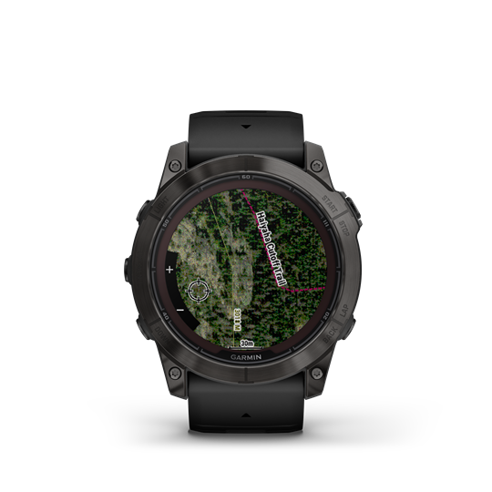 Fenix 7X Pro Sapphire Solar, szürke DLC titánium, fekete szilikon szíjjal