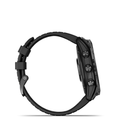 Fenix 7X Pro Sapphire Solar, szürke DLC titánium, fekete szilikon szíjjal
