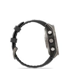 fenix 8 Pro 47mm AMOLED Sapphire Titanium grafit/fekete szilikon szíjjal