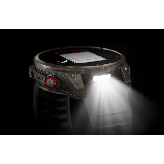 fenix 8 Pro 47mm AMOLED Sapphire Titanium grafit/fekete szilikon szíjjal