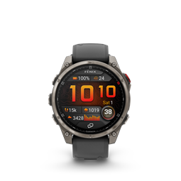 fenix 8 Pro 47mm AMOLED Sapphire Titanium grafit/fekete szilikon szíjjal