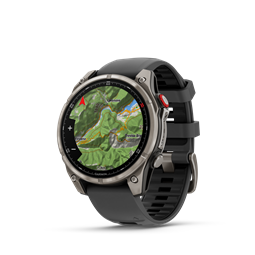 fenix 8 Pro 47mm AMOLED Sapphire Titanium grafit/fekete szilikon szíjjal