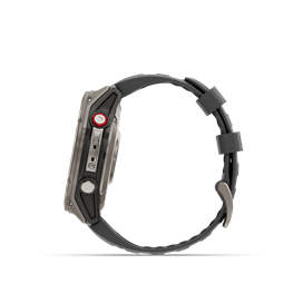 fenix 8 Pro 51mm AMOLED Sapphire Titanium grafit/fekete szilikon szíjjal