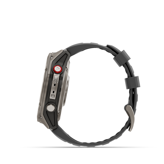 fenix 8 Pro 51mm AMOLED Sapphire Titanium grafit/fekete szilikon szíjjal