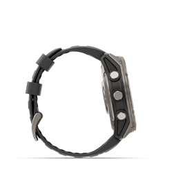 fenix 8 Pro 51mm AMOLED Sapphire Titanium grafit/fekete szilikon szíjjal