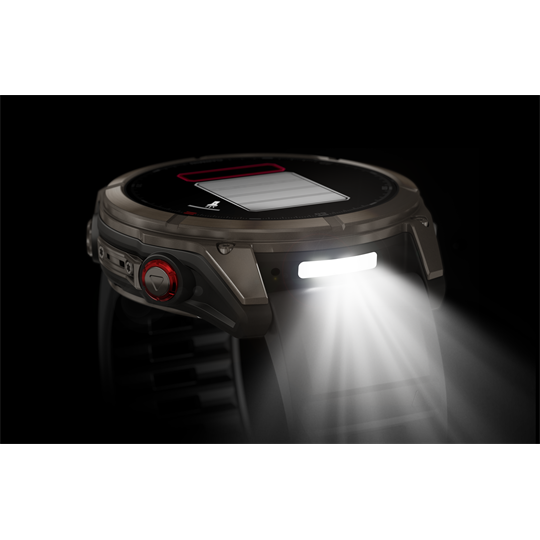 fenix 8 Pro 51mm AMOLED Sapphire Titanium grafit/fekete szilikon szíjjal