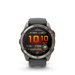 fenix 8 Pro 51mm AMOLED Sapphire Titanium grafit/fekete szilikon szíjjal