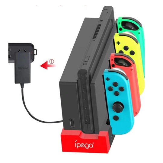 iPega 9186 Nintendo Switch, Joy-Con dokkoló, fekete